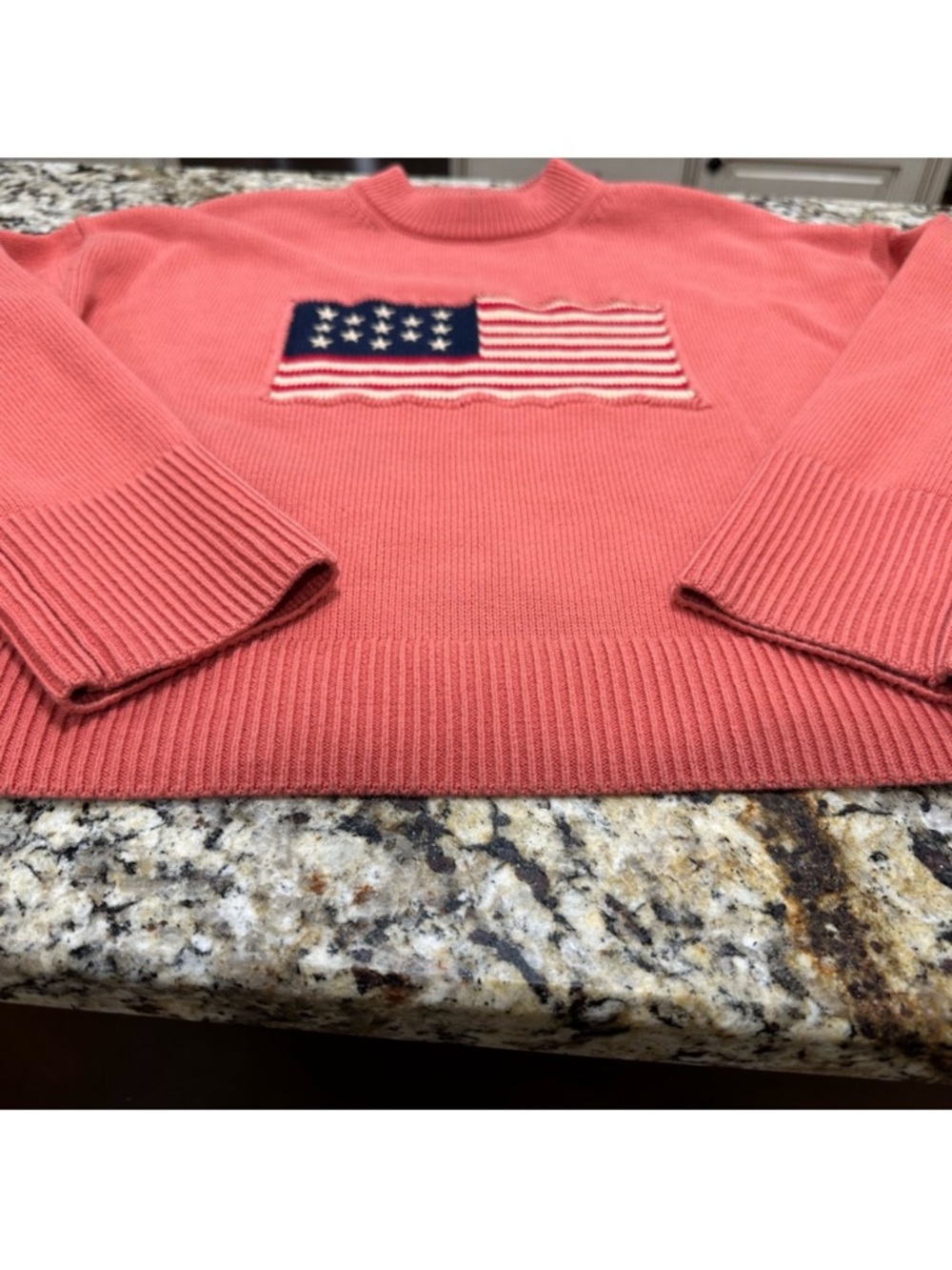 Tuckernuck x Murrays Coral American Flag Sweater 🇺🇸 - Picture 7 of 13